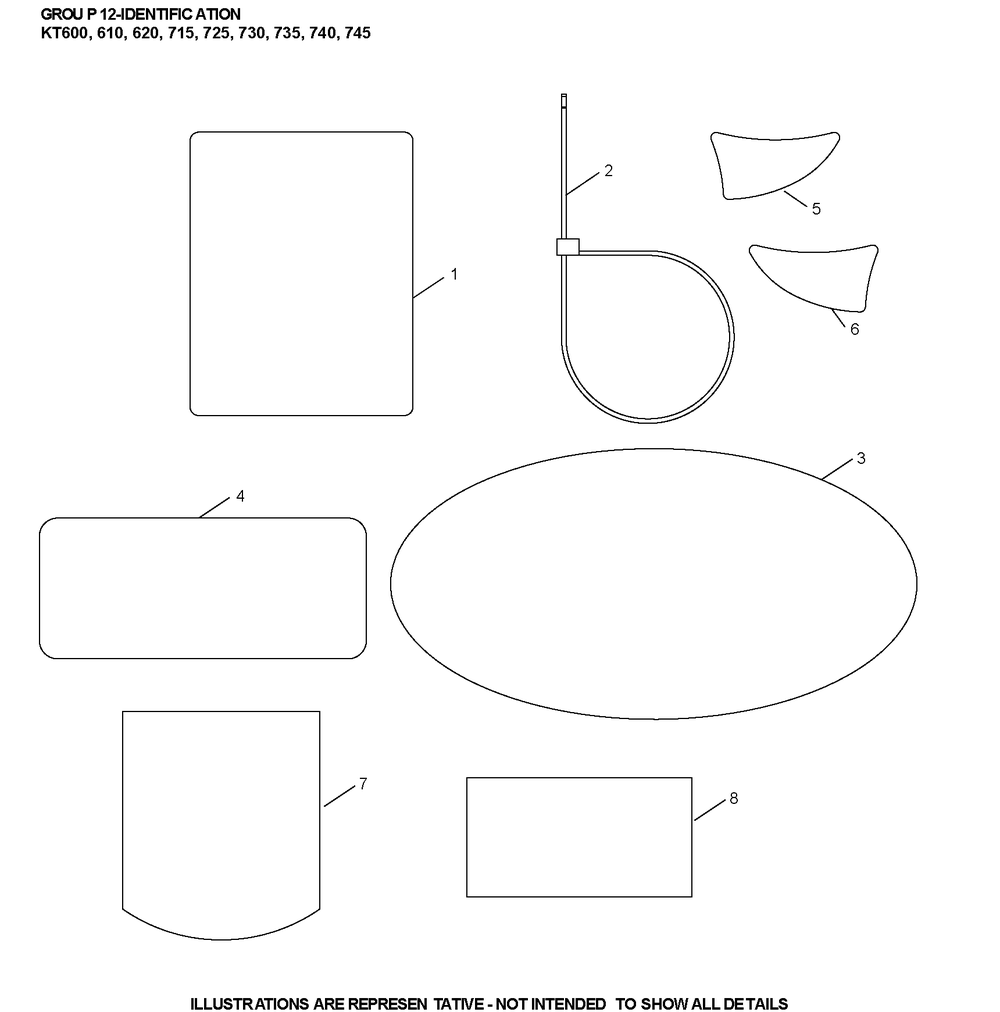 Kt730-3063 Identification Diagram and Parts List for KT730-3063  Cub Cadet Lawn Tractor